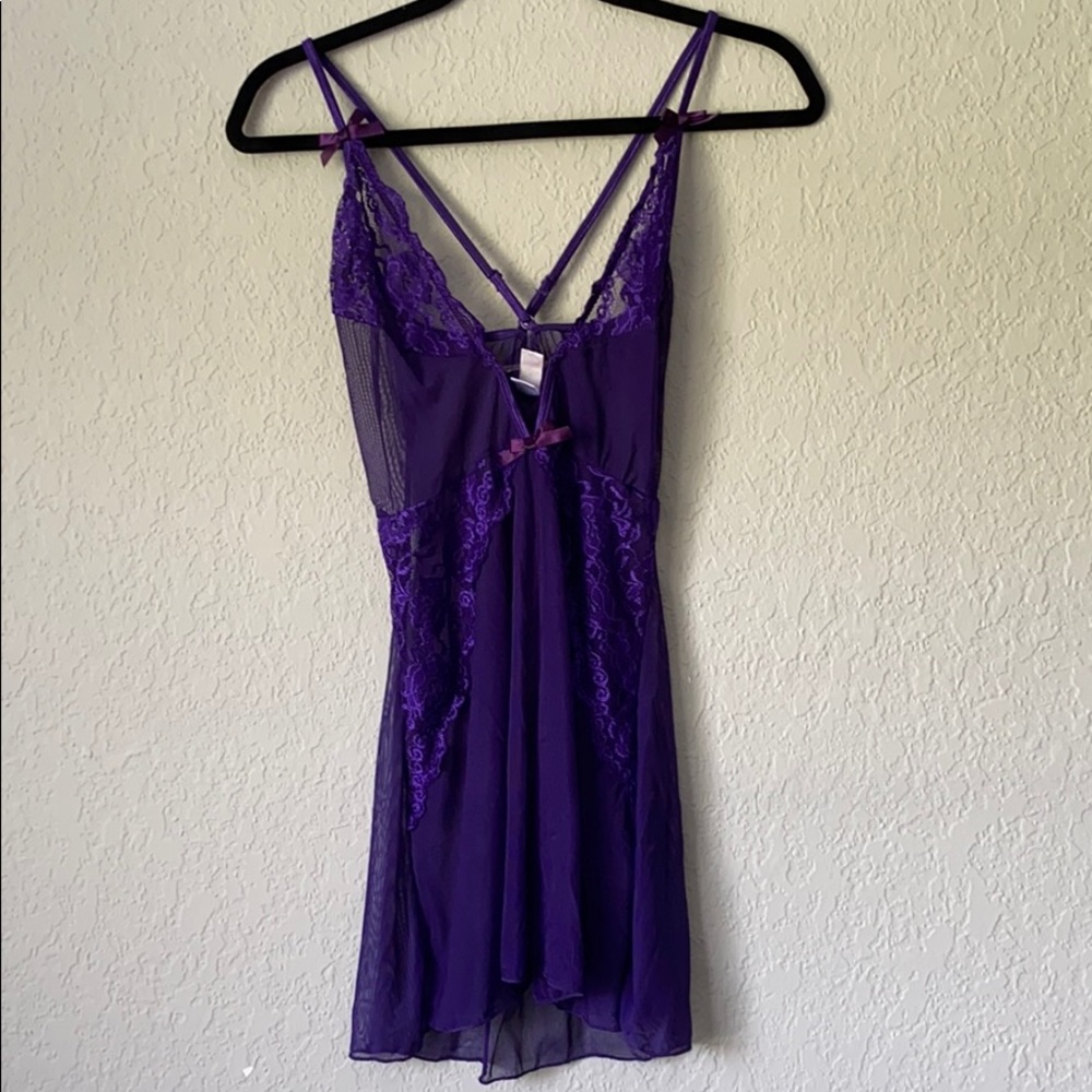 Purple CrossBack Intimate Dress | Medium